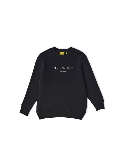 Felpa, unisex, logata. OFF WHITE | FLE00300002